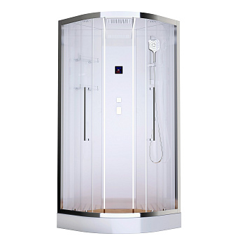 Душевая кабина Acquazzone Alexandra 100 100х100 четверть круга с крышей ориентация универсальная