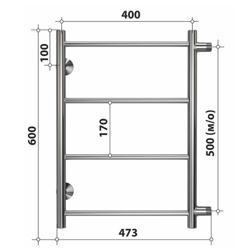 Полотенцесушитель Stelmix 4670078543844 47х60 водяной хром - фото 3