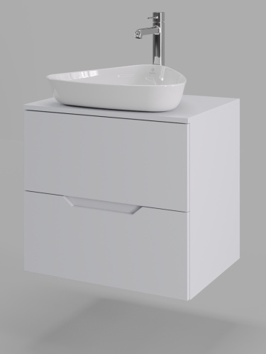 Тумба с раковиной Orange Line Li-60TuwMDF+B07-500W 61х46х68 - фото 2