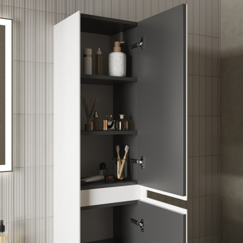 Шкаф-пенал Sancos Cento PCN35W 35х30х160 подвесной цвет белый - фото 4