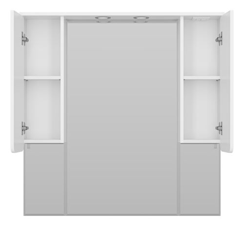 Зеркало-шкаф Misty Чегет П-Чег-02105-01Л 101х17х100 подвесной цвет белый - фото 3