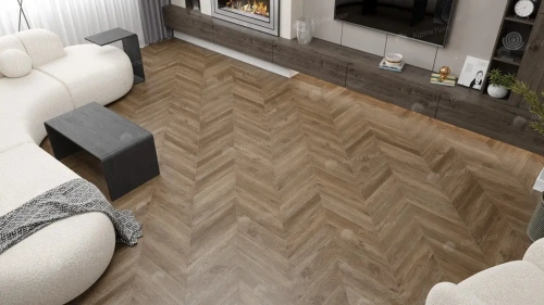 Кварцвиниловая плитка Alpine Floor Chervon Alpine LVT ECO 20-5 Макадамия Chevron толщина 0.25 см 43 класс 555х127 - фото 3