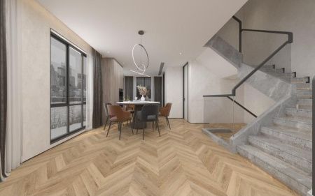 SPC ламинат Damy Floor CHEVRON DF10-Ch Сен-Клу толщина 0.5 см 43 класс 600х127