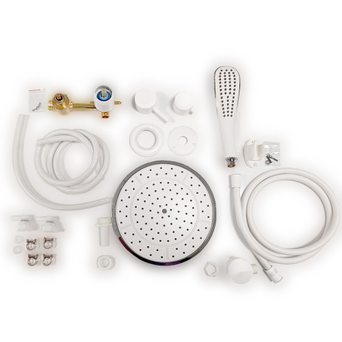 Душевая кабина Тритон Грэй-Вайт Щ0000067301 90х90 четверть круга с крышей ориентация универсальная - фото 5