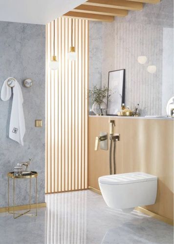 Гигиенический душ со смесителем Rose R1605Q бронза - фото 4