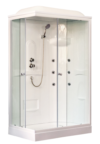 Душевая кабина Royal Bath HP RB8120HP2-T-R 120х80 прямоугольная с крышей ориентация правая