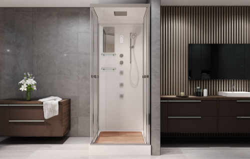 Душевая кабина AvaCan V9015 90х90 квадратная с крышей ориентация универсальная - фото 4