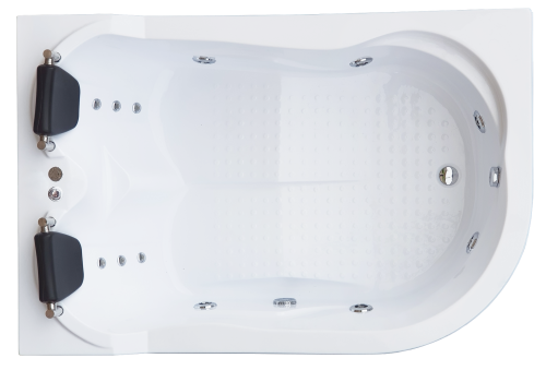 Ванна акриловая гидромассажная Royal Bath NORWAY RB331100CM-L 180х120 пристенная асимметричная с каркасом