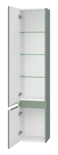 Шкаф-пенал Brevita Victory VIC-05035-080L 35х28х165 напольный/подвесной цвет зеленый - фото 4