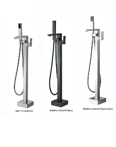 Смеситель BOCH MANN ALBANO Black BM8923 напольный черный - фото 5