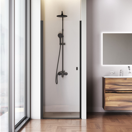 Душевая дверь Am.Pm Sunny W87G-80-1P-BT 80х190 стекло прозрачное профиль черный матовый - фото 3