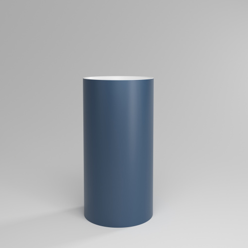 Раковина из искусственного камня Plumberia Selection Misha MISHA SOFT BD 44х44 напольная цвет белый/синий - фото 2