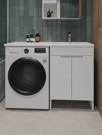 Тумба с раковиной Orange Sistema STD-120TUW+RAR 120х48х91 цвет белый