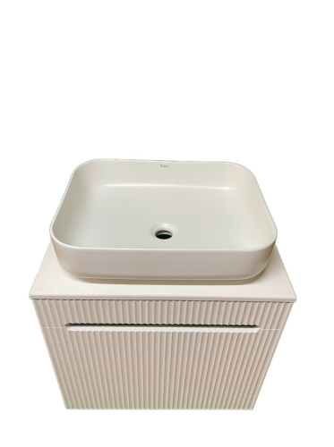 Тумба с раковиной Sintesi STL.W7025_SIN-LVB-APP-409 60х55х50 подвесная цвет белый - фото 4