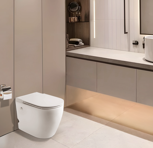 Унитаз приставной Cerutti SPA CT10198 белый с сиденьем микролифт безободковый импульсный смыв - фото 2