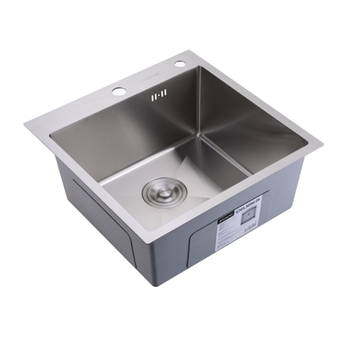 Кухонная мойка Splenka S701.5050.05 50х50 цвет сатин поверхность матовая - фото 2