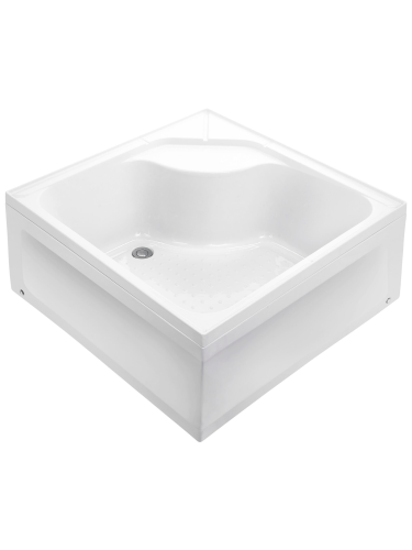 Душевой поддон WEMOR 100/41 S (10000006111) 100х100 акрил белый с каркасом - фото 4