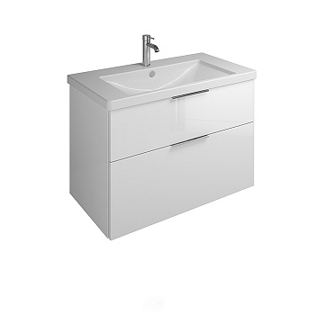 Тумба с раковиной Burgbad Eqio SEYQ093F2009C001*1 93х49х64 подвесная цвет белый глянцевый