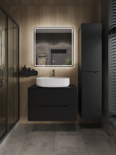 Тумба с раковиной Orange Line Li-80TubMDF+B08-600W 81х46х69 - фото 5