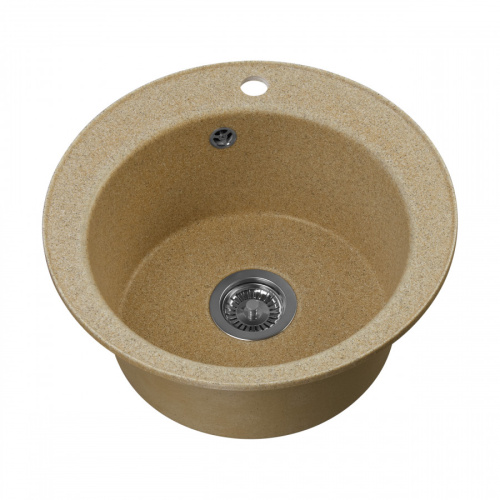 Кухонная мойка Aquaton Шелли 1A734732SS220 50х50 цвет коричневый - фото 3