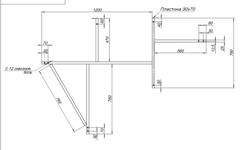 Каркас сварной для ванны Aquanet Jamaica 00242133 - фото 5