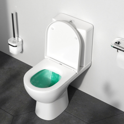 Унитаз напольный с бачком Am.Pm Sunny C85C8600SC белый с сиденьем микролифт безободковый каскадный смыв - фото 3