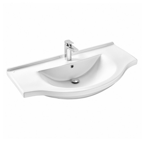 Тумба с раковиной Comforty Сочи 00004134582CF 99х52х88 напольная цвет белый - фото 3