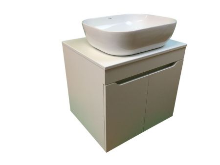 Тумба с раковиной Sintesi STL.W7019_SIN-LVB-APP-403 60х60 подвесная цвет белый