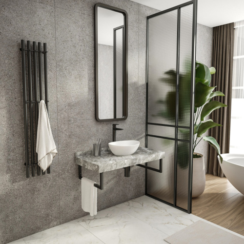 Столешница Teymi Helmi T150210 100х50 подвесная цвет серый - фото 3