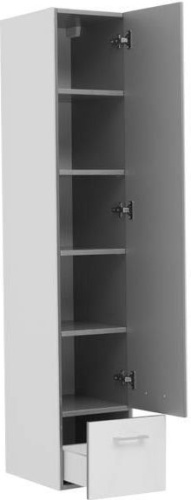 Шкаф-пенал Aquanet Верона 00175390 30х39х160 подвесной цвет белый - фото 2