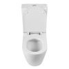 Чаша унитаза напольная BelBagno SFERA-R BB2141CPR цвет белый без бачка с сиденьем микролифт безободковая каскадный смыв