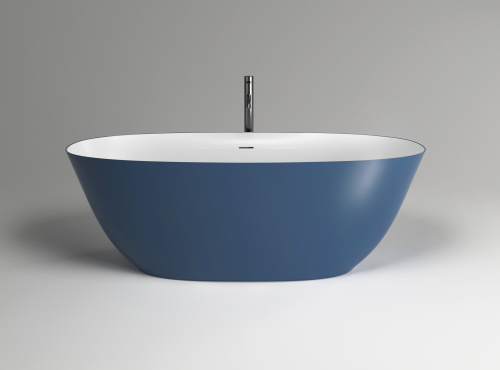 Ванна из искусственного камня Plumberia Selection Veloma VELOMA 160BD 161х70 отдельностоящая овальная с ножками - фото 2