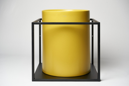 Раковина из сантехнического фарфора Galassia Core 7305OC 37х37 напольная цвет охра - фото 2