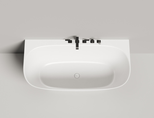 Ванна из литьевго мрамора Salini SOFIA 102517G 160х80 пристенная асимметричная - фото 5