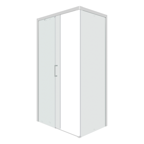 Душевой уголок Cerutti SPA VITO110-L 110х80 стекло прозрачное профиль хром глянцевый без поддона - фото 3