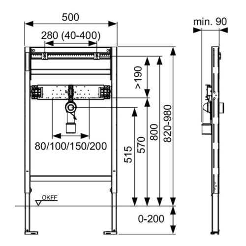 Инсталляция для раковины Tece TECEprofil 9310018 - фото 2