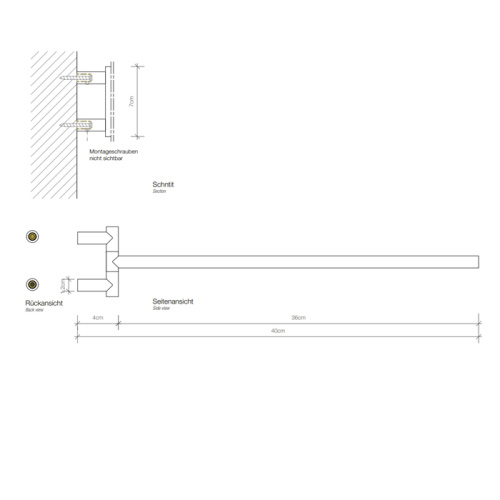 Полотенцедержатель Decor Walther Mikado 520650 - фото 2