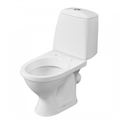 Унитаз-компакт напольный с бачком Santeri Соната 1P2012S0000BF белый с сиденьем каскадный смыв - фото 2