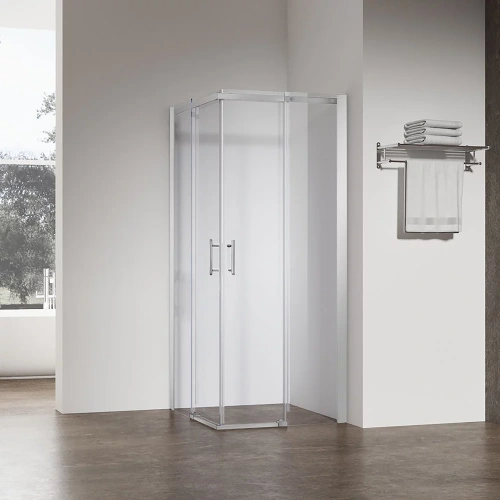 Душевой уголок Veconi Rovigo RV50CH-10080-01-C8 100х80 стекло прозрачное профиль хром глянцевый без поддона