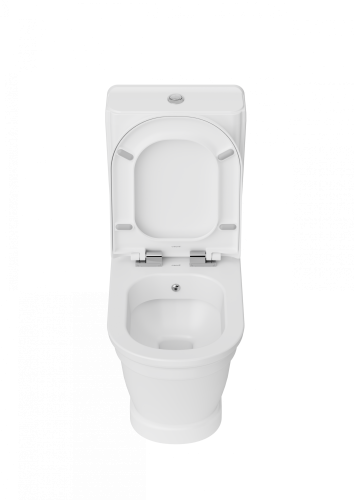 Чаша унитаза напольная Creavit Antik AN360-00CB00E-0000 цвет белый без бачка без сиденья душевой смыв - фото 3