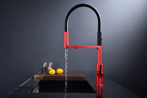 Смеситель для кухни Paulmark TORNADO To213402-FI на раковину пламя - фото 3