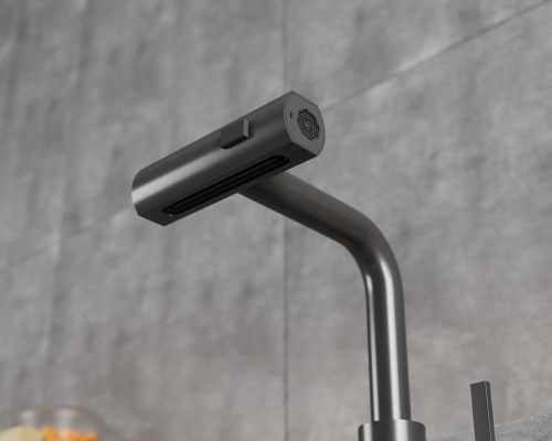 Смеситель для кухни  Tinos TI3732-18Grey на раковину/столешницу графит - фото 5