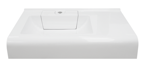 Раковина мебельная из литьевого мрамора Marko Корса 80 5234800 80х51 подвесная цвет белый - фото 3