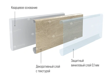Напольный плинтус Alpine Floor Grand Sequoia 11-19 Вайпуа толщина 1.1 см 2200х80