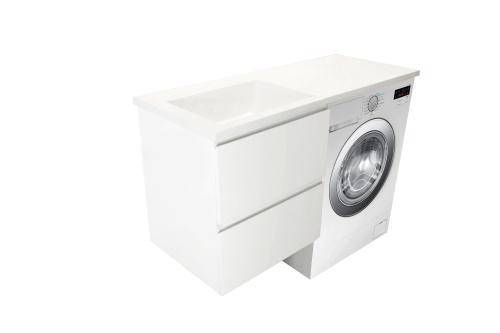 Тумба с раковиной Эстет Dallas Luxe ФР-00009671 41х48х61 подвесная цвет белый - фото 2