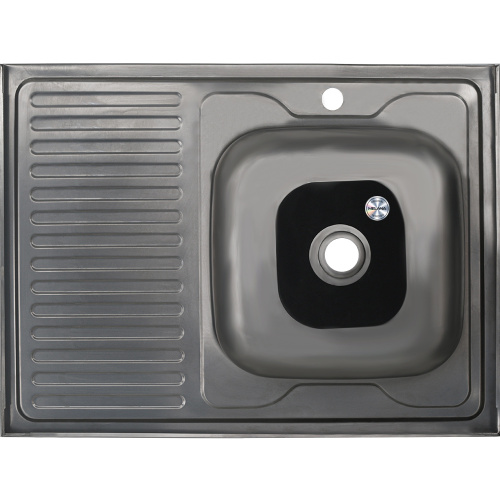 Кухонная мойка Melana 072 t L (*20) 80х60 цвет хром - фото 3