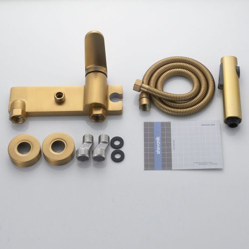 Гигиенический душ со смесителем Shevanik S43G S4305G-1 золотой сатин - фото 4