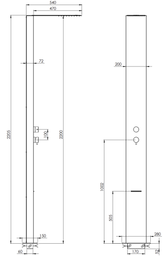 Душевая панель Remer 331SS напольная - фото 2