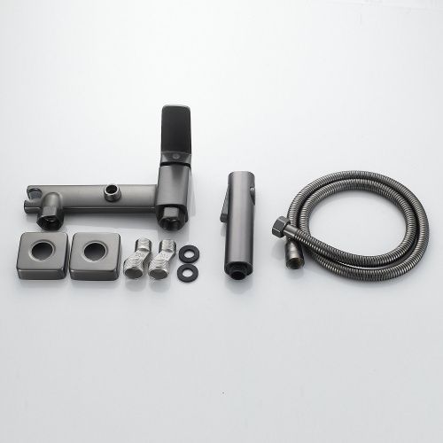 Гигиенический душ со смесителем Raffine F0599T-1 оружейная сталь - фото 4