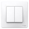 Выключатель 2-клавишный 10А Systeme Electric Blanca (Бланца) BLNVS010501